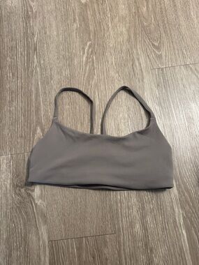 lululemon ash gray wunder train bra